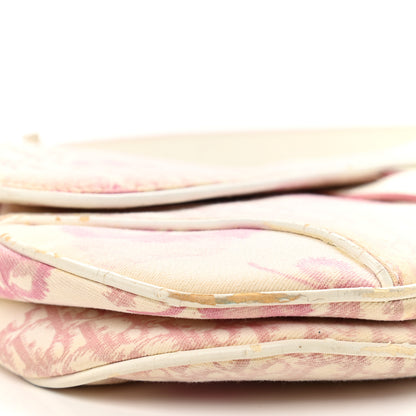Christian Dior Monogram Floral Saddle Bag Pink 8 of 9