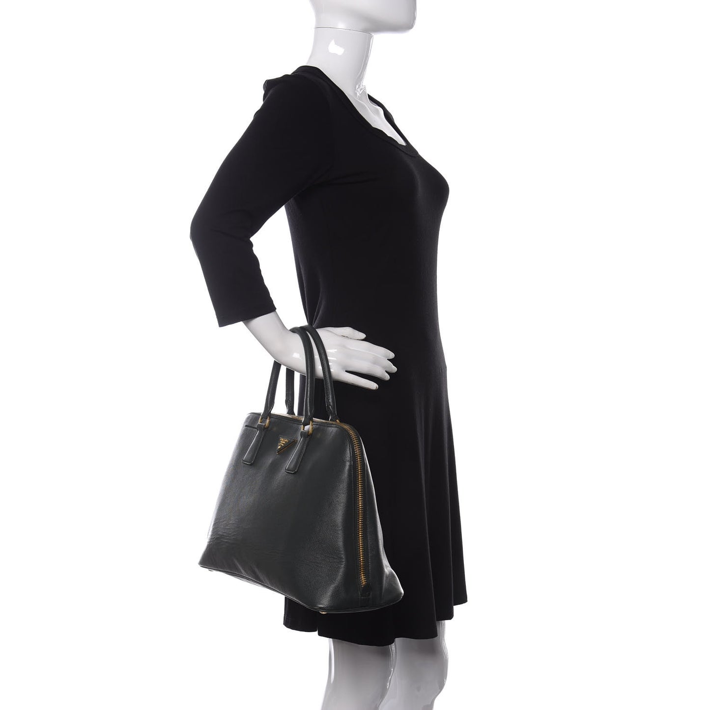 Saffiano Lux Large Promenade Tote Biliardo