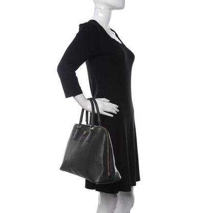 Prada Saffiano Lux Large Promenade Tote Biliardo 2 of 10