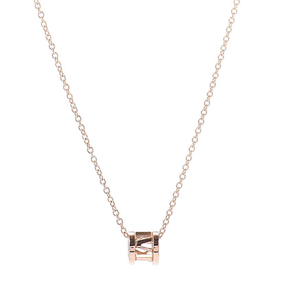 Tiffany 18K Rose Gold Atlas Open Pendant Necklace 1 of 4