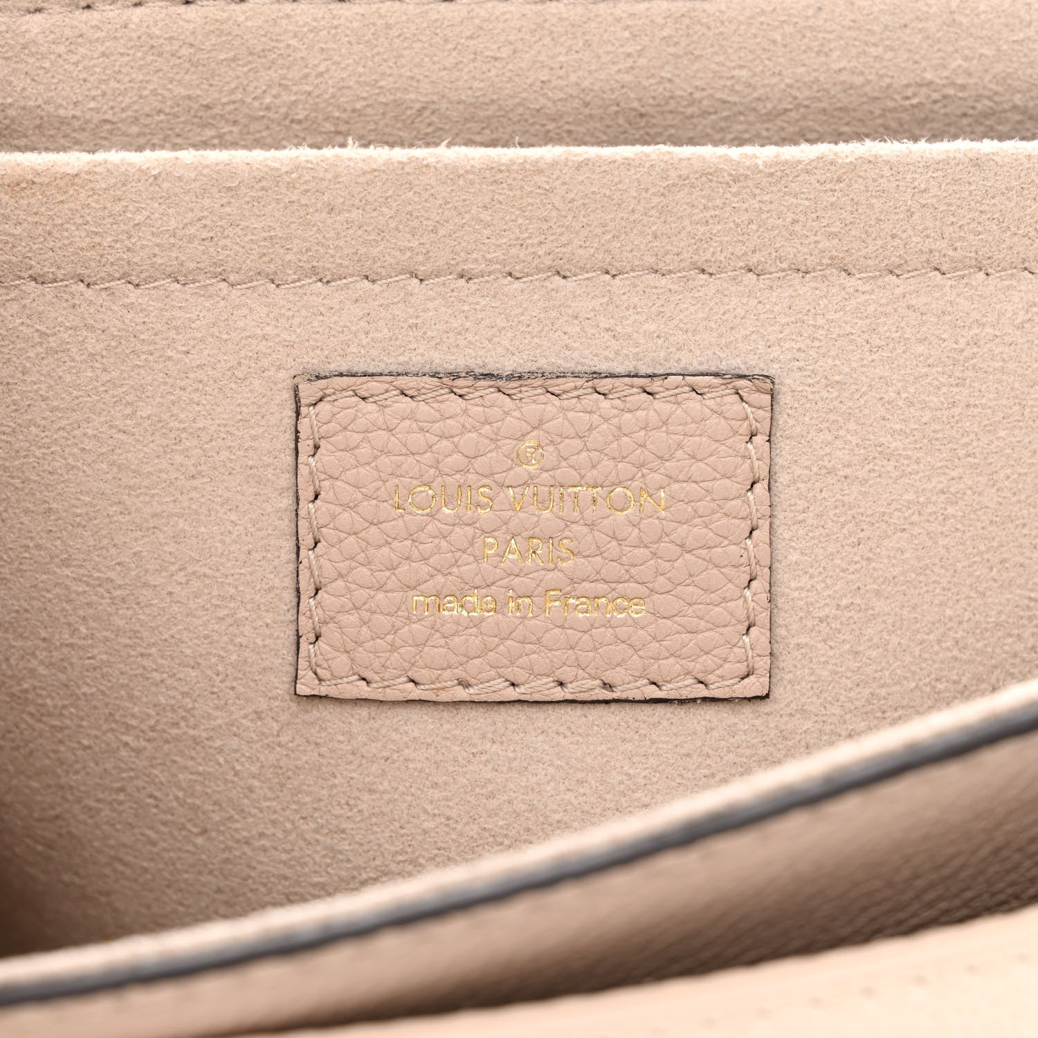 Louis Vuitton Grained Calfskin Lockme Tender Greige 6 of 11