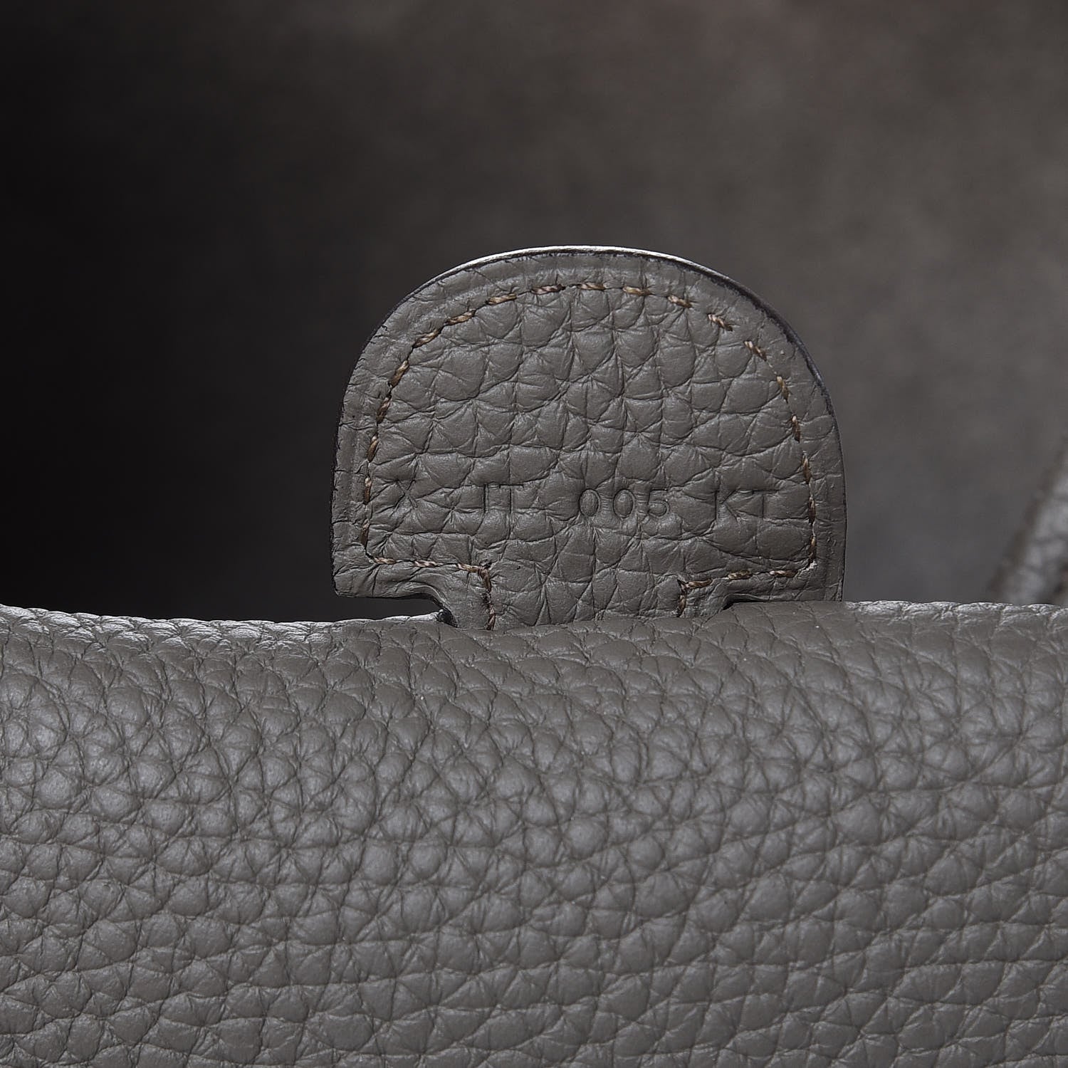 Hermes Taurillon Clemence Evelyne III GM Etain 7 of 11