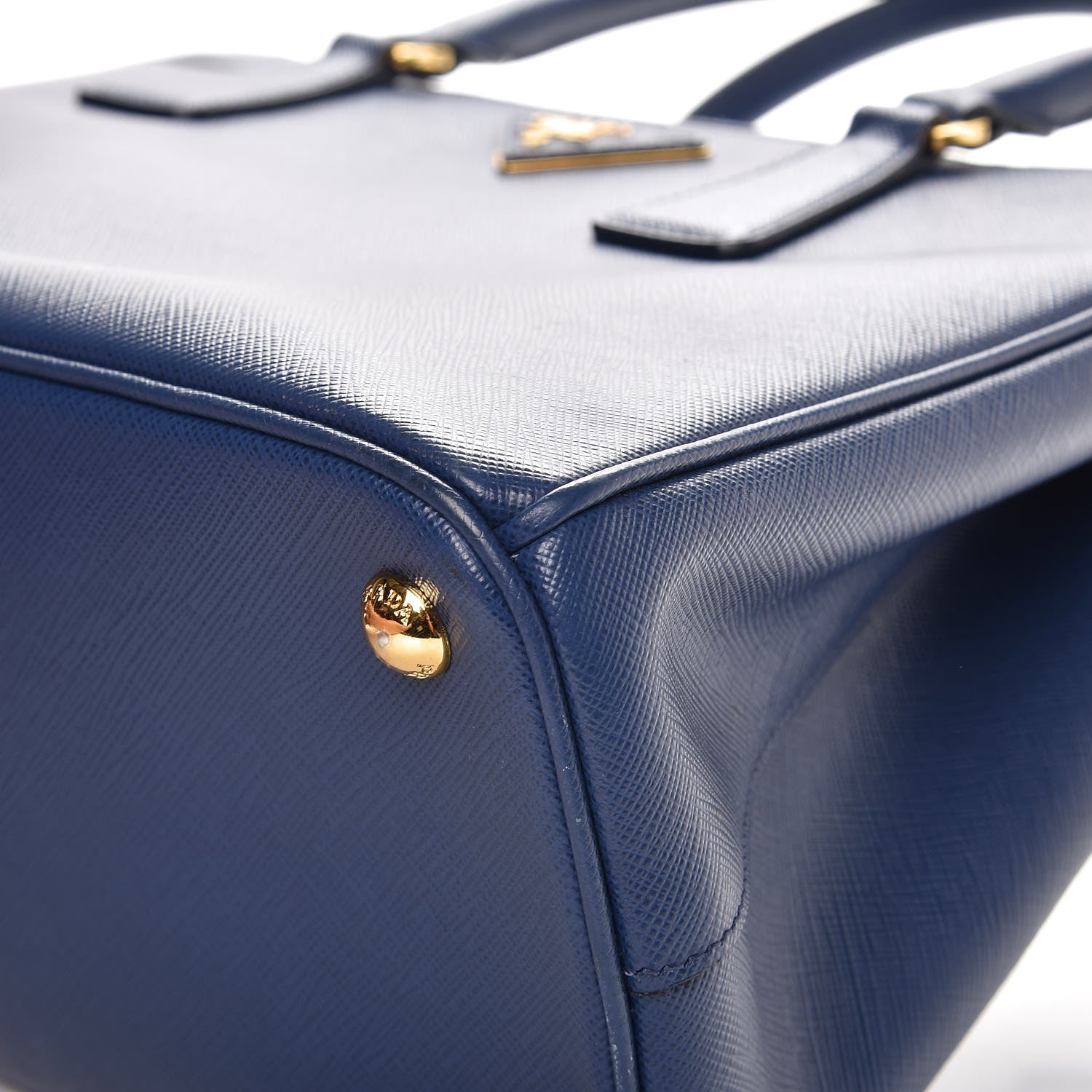 Prada Saffiano Small Galleria Double Zip Tote Bluette 12 of 15
