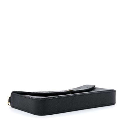 Louis Vuitton Empreinte Pochette Felicie Chain Wallet Black 5 of 11