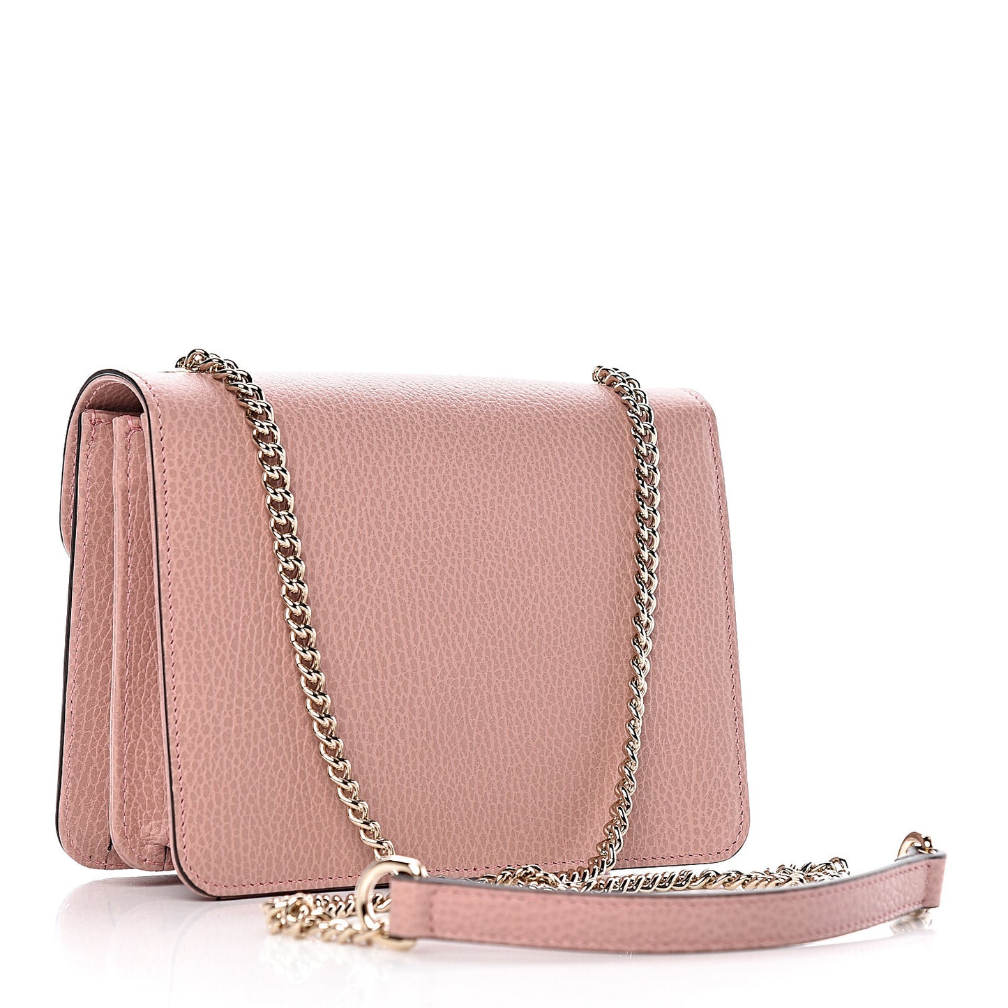 Dollar Calfskin Small Interlocking G Shoulder Bag Soft Pink