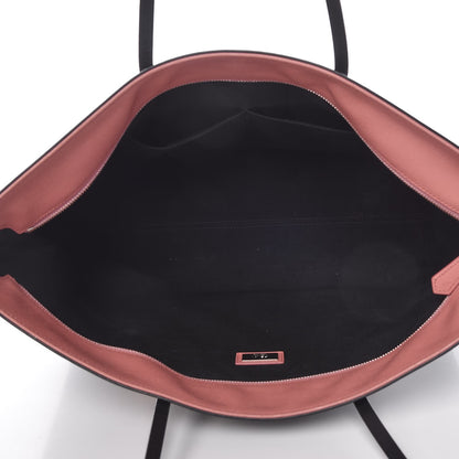 Fendi Vitello Elite Flowerland Medium Roll Tote Black 5 of 9