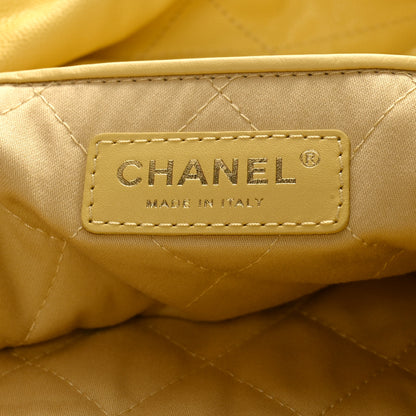 Chanel Shiny Caviar Quilted Small Chanel 22 Yellow 6 of 12