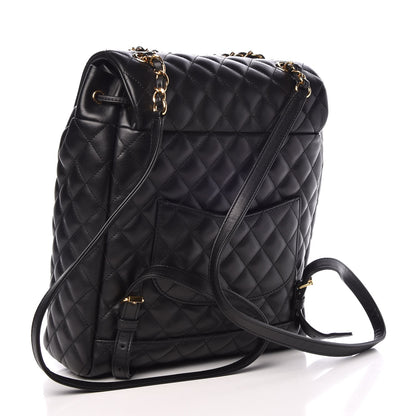 Chanel Calfskin Quilted Large Urban Spirit Backpack Black 3 of 8