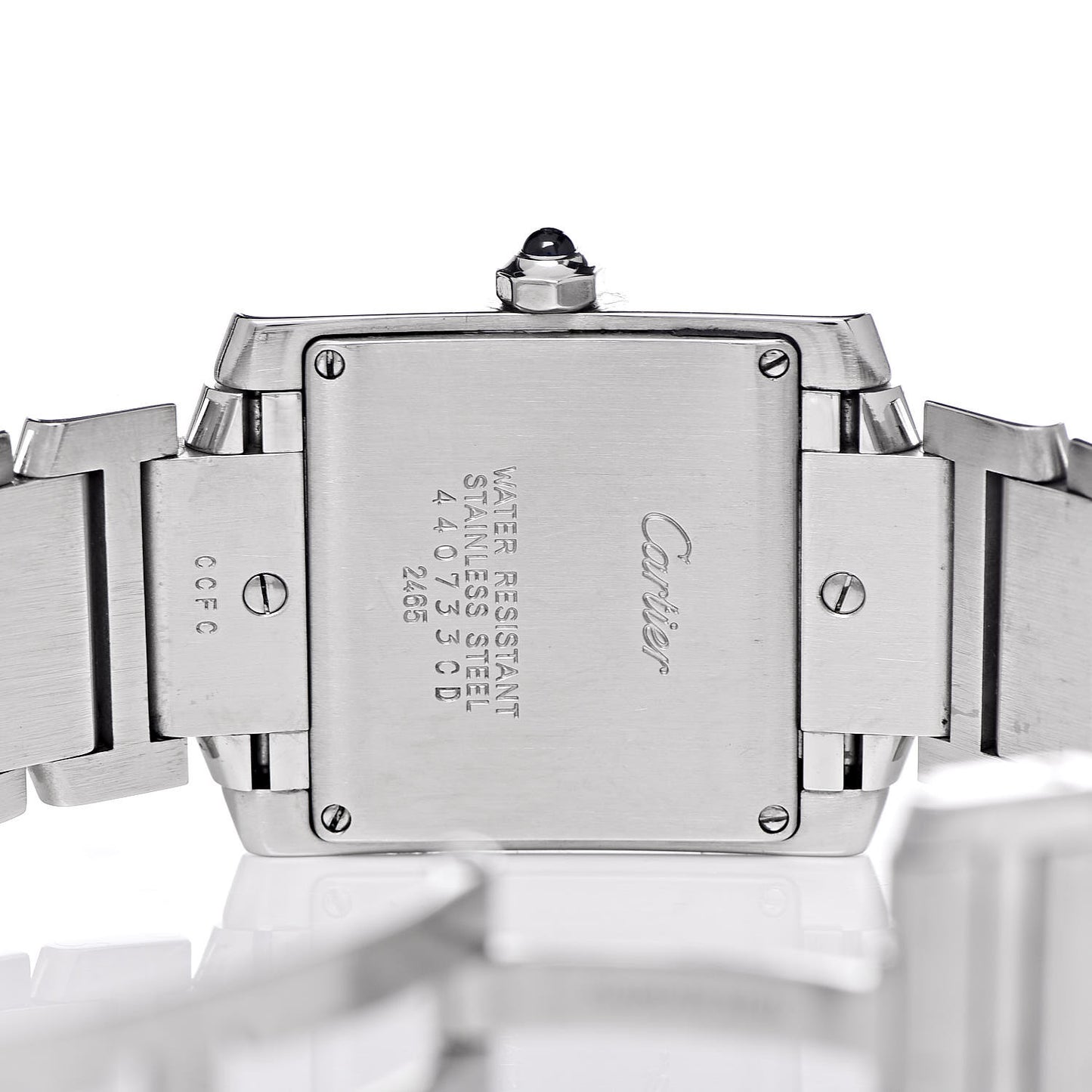 Stainless Steel 25mm Tank Francaise Quartz Watch
