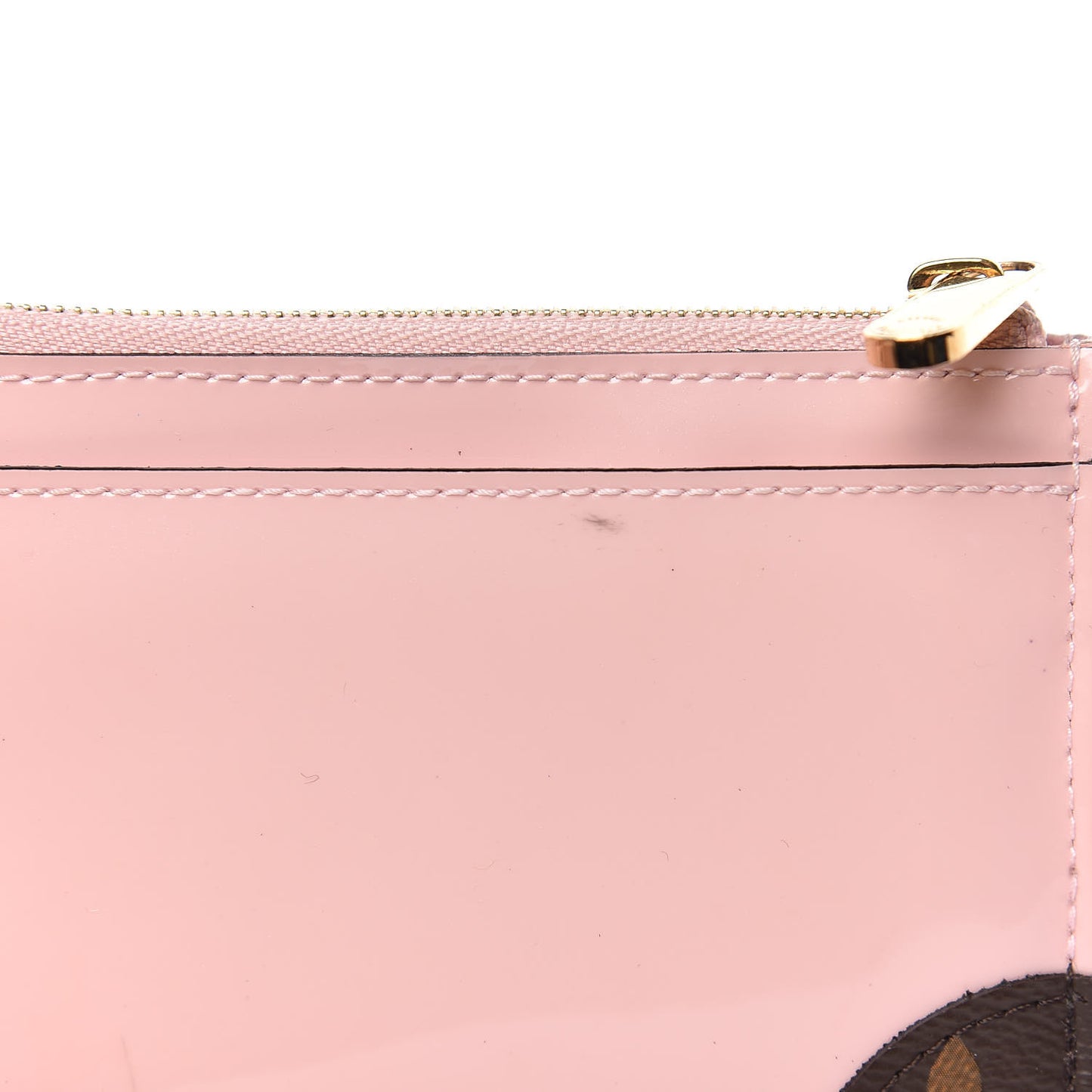 Patent Miroir Venice Key Pouch Rose Ballerine