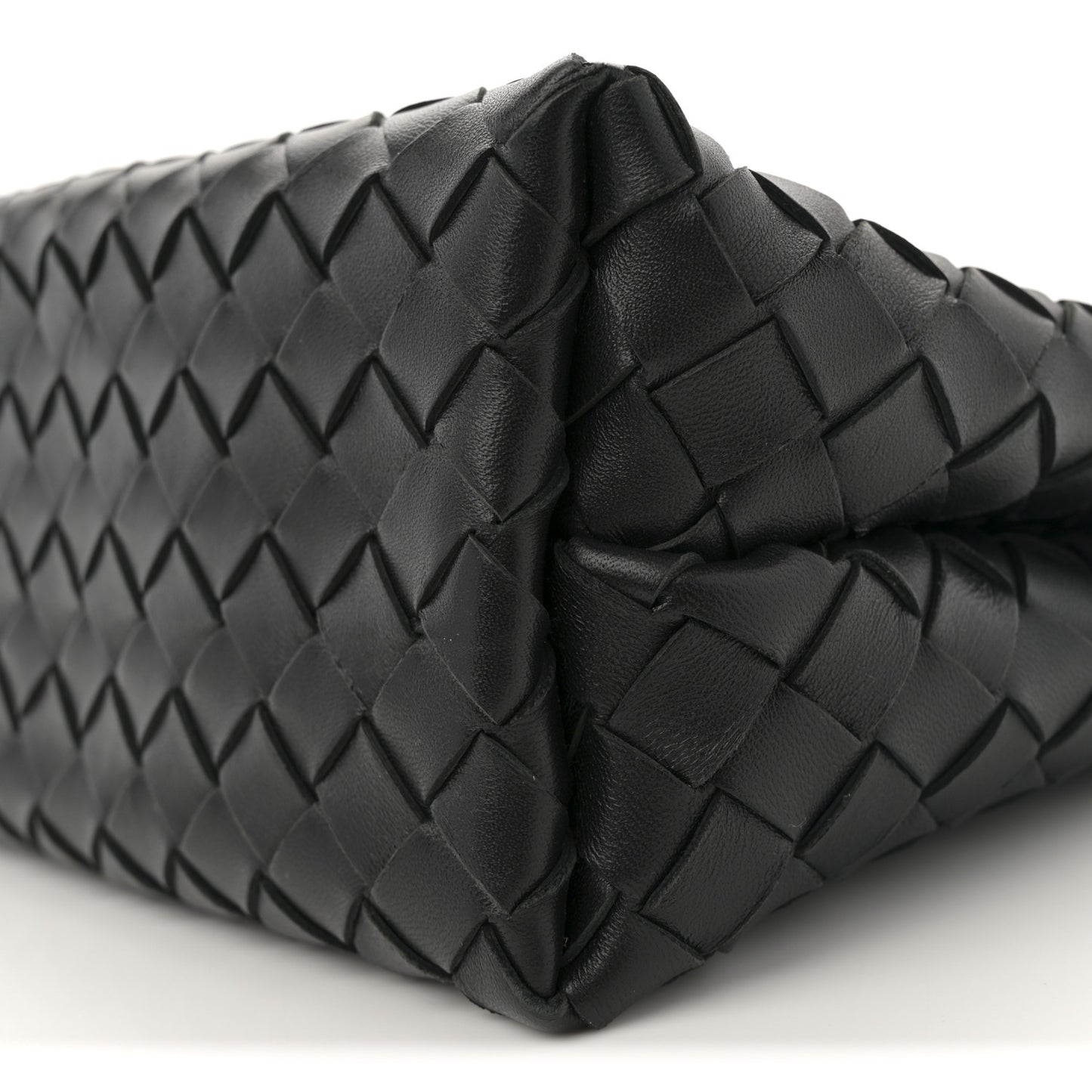 Nappa Intrecciato Small Andiamo With Chain Shoulder Bag Black
