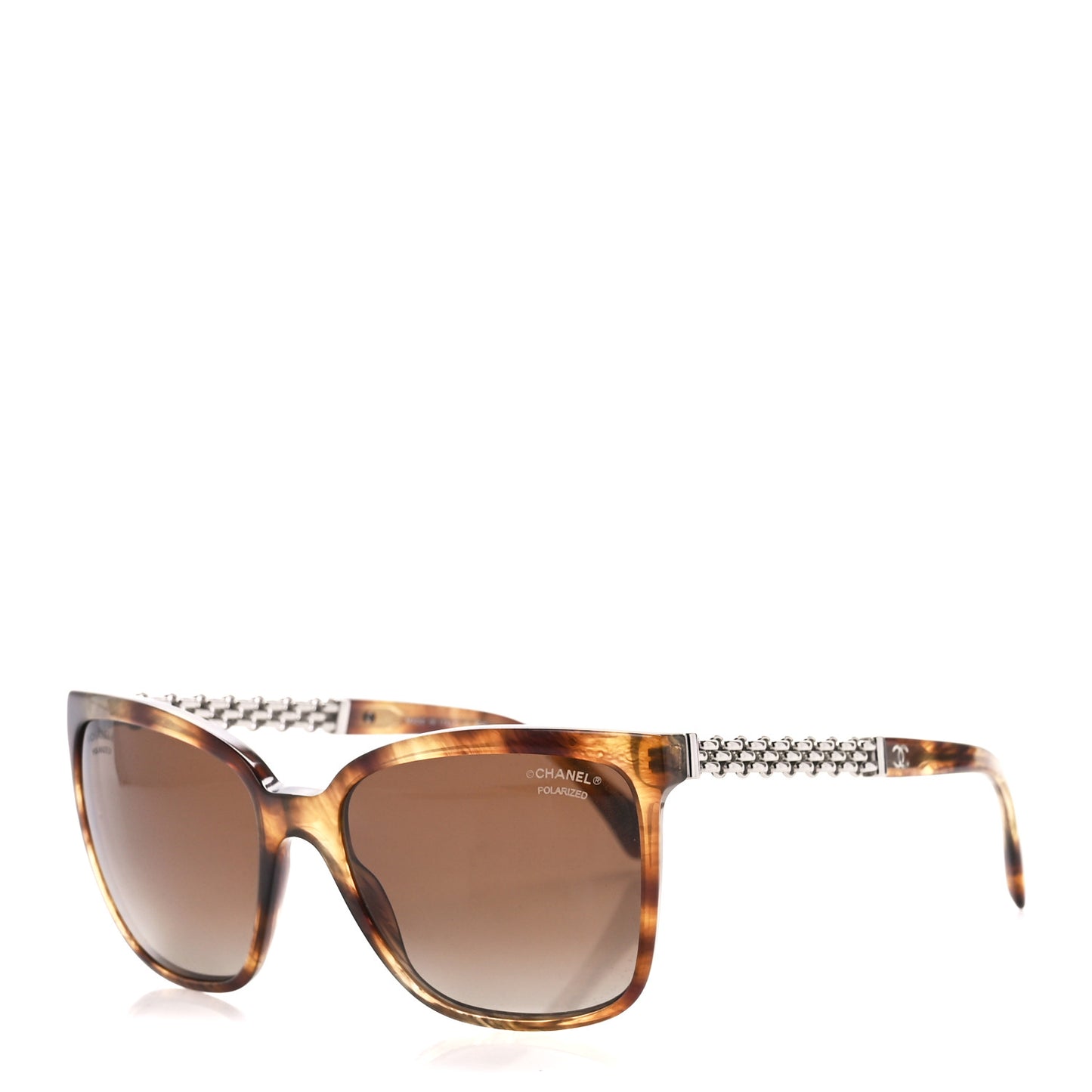 Polarized Square Chain Sunglasses 5325 Tortoise