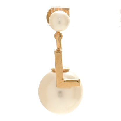 Christian Dior Pearl My ABCDior L Tribale Earring Gold 1 of 4
