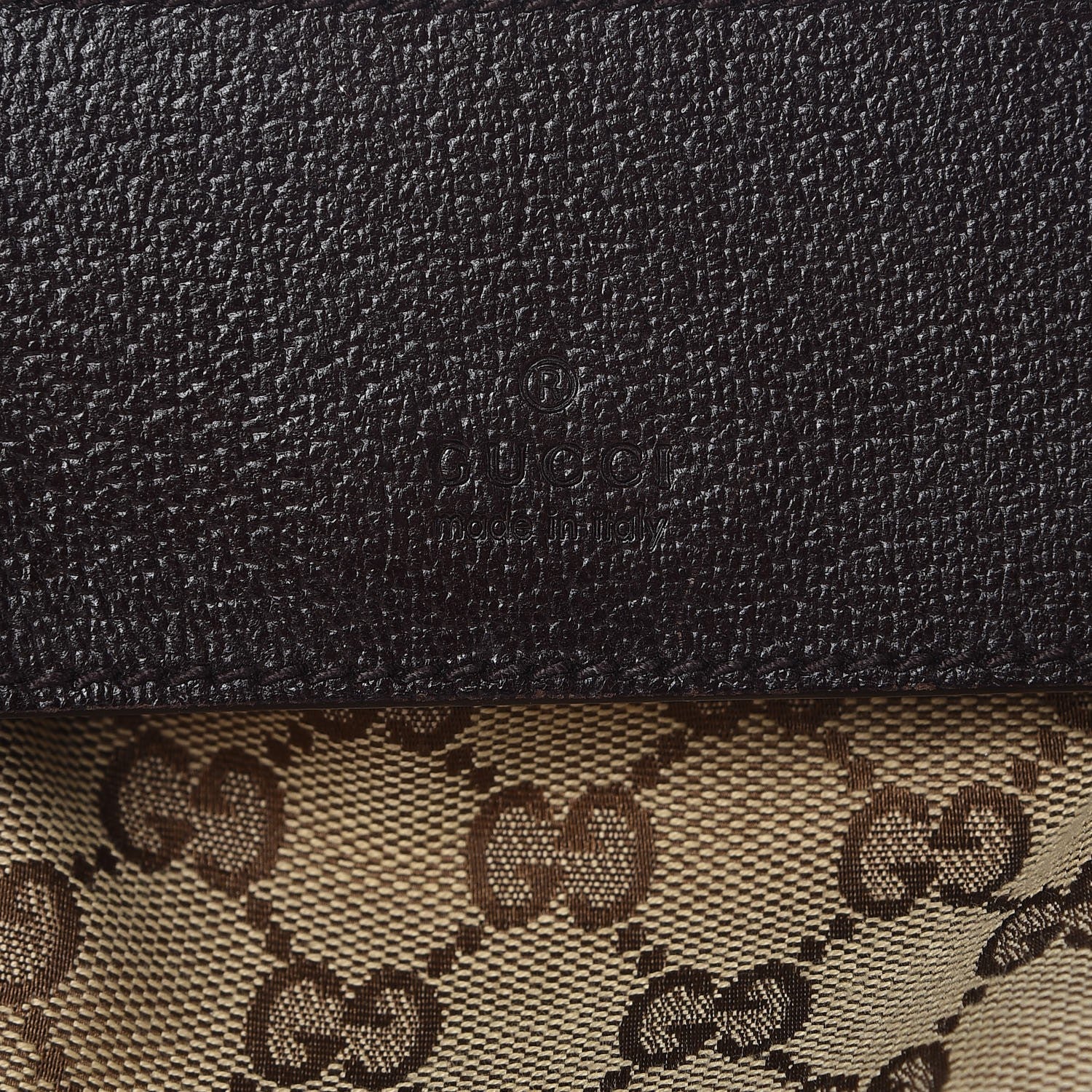 Gucci Monogram Web Belt Bag Dark Brown 6 of 9
