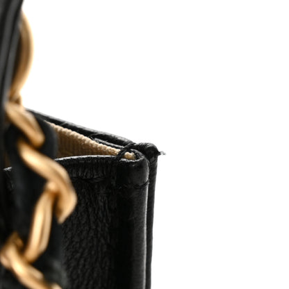 Chanel Lambskin Quilted Pearl Crush Clutch With Chain Black 13 of 15