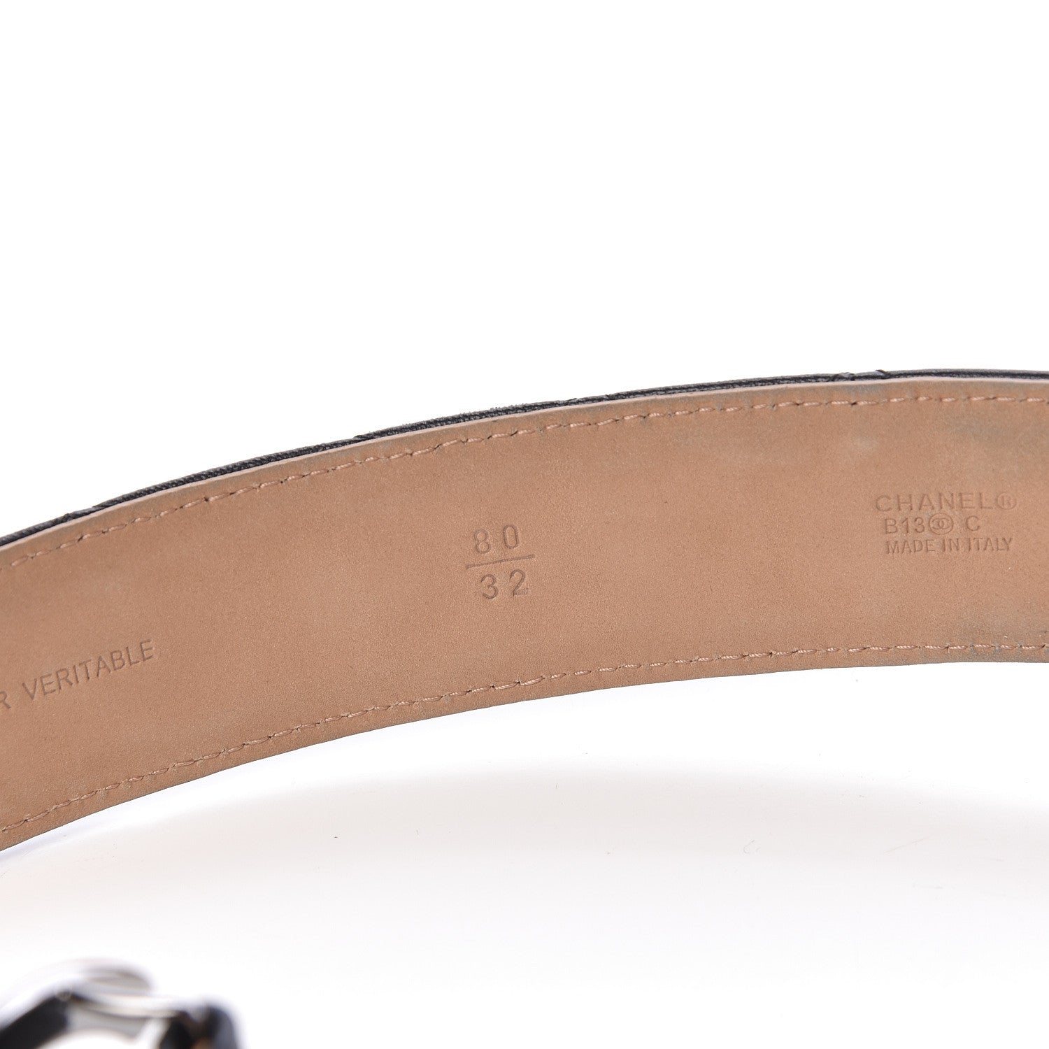 Chanel Lambskin Quilted CC Belt 80 32 Black 5 of 9