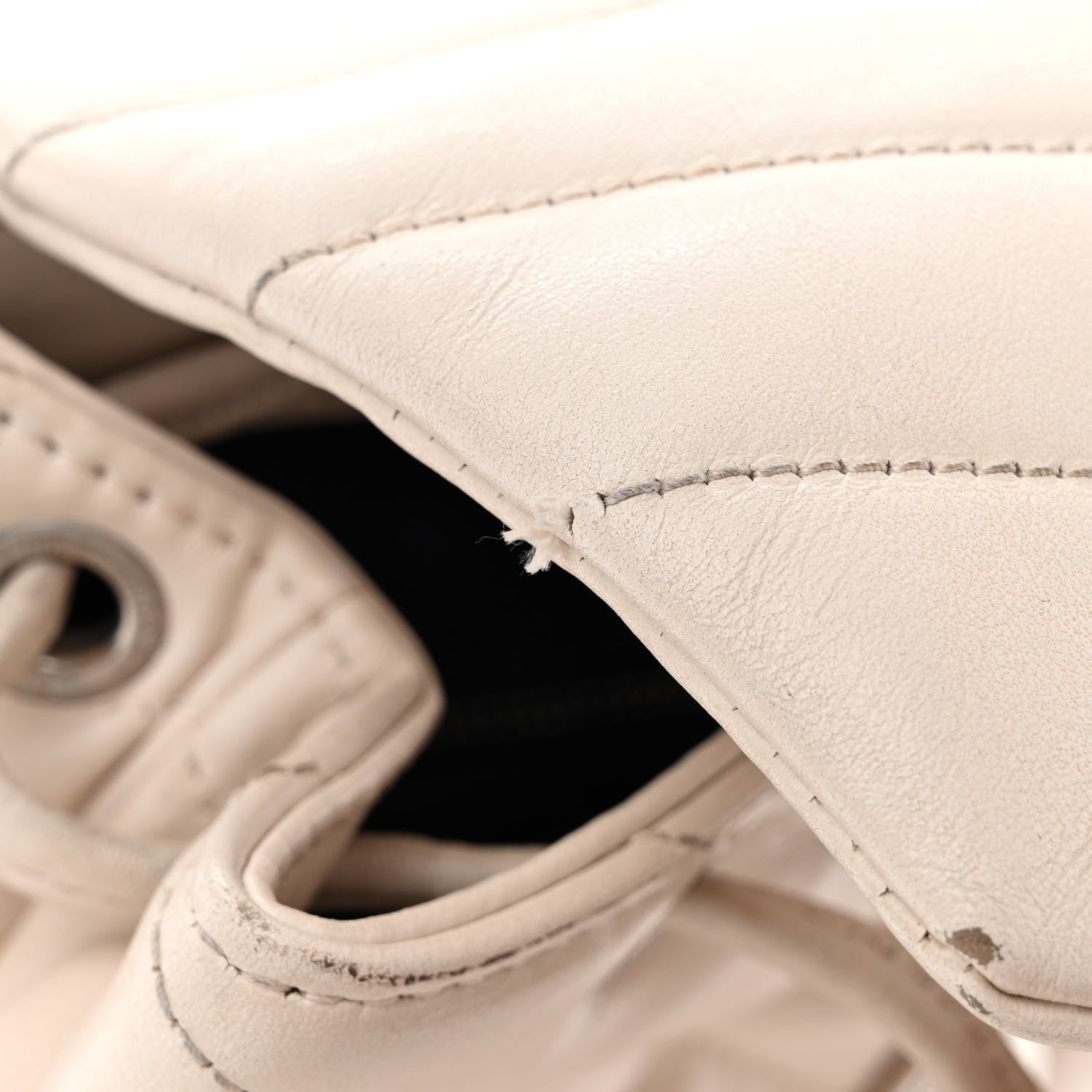 Saint Laurent Calfskin Y Quilted Monogram Small Loulou Backpack Cream Souffle 14 of 18