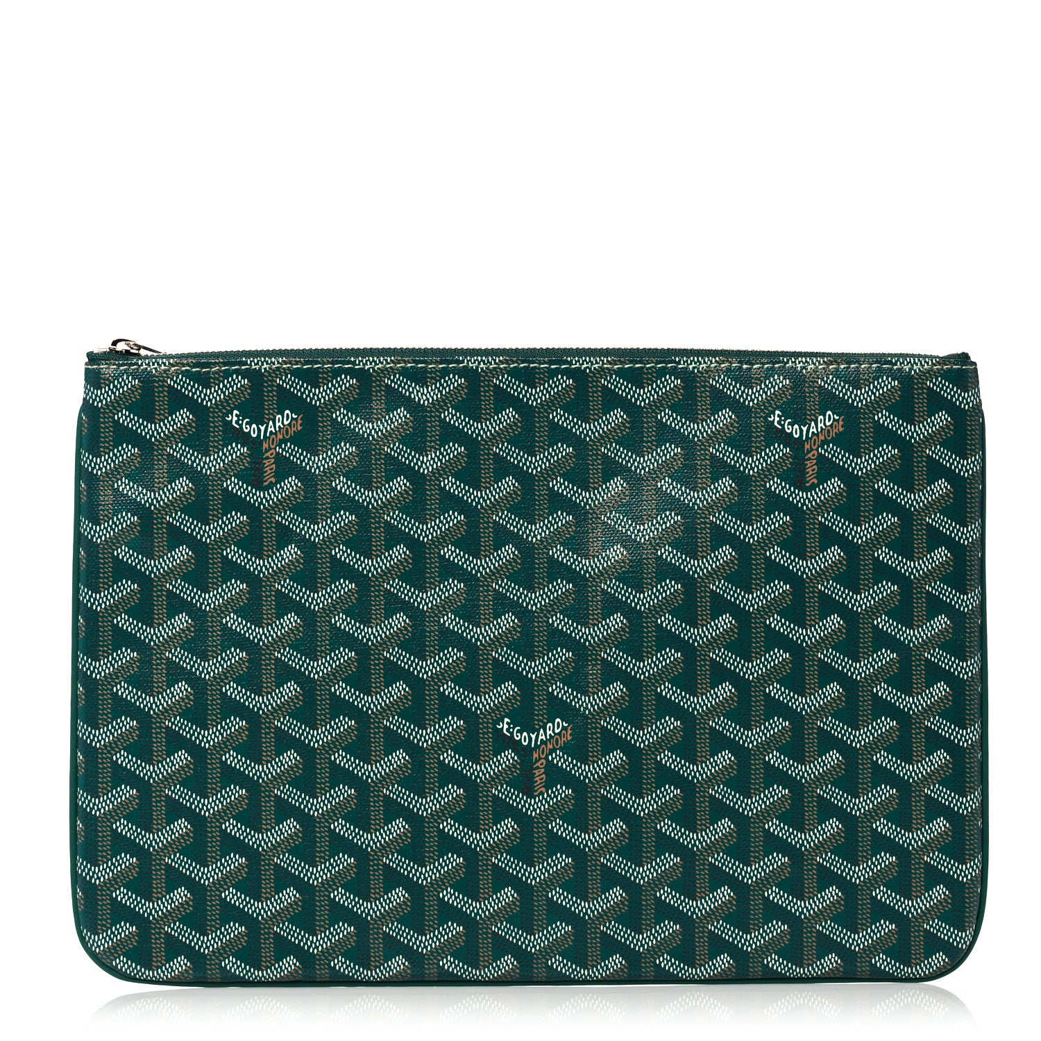 Goyard Goyardine Senat Pochette MM Green 1 of 10