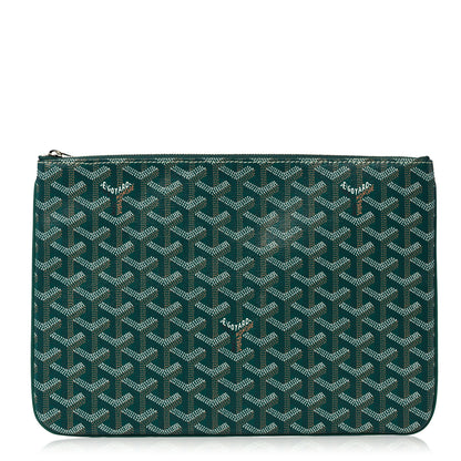 Goyard Goyardine Senat Pochette MM Green 1 of 10