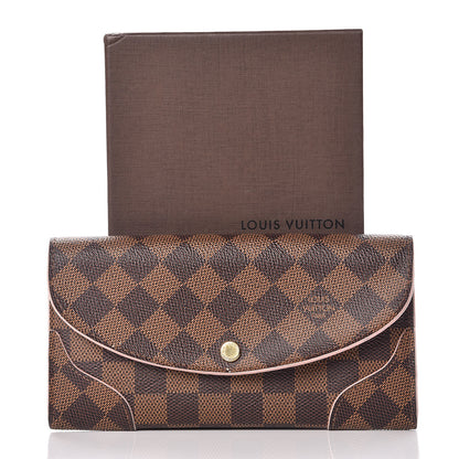 Louis Vuitton Damier Ebene Caissa Wallet Rose Ballerine 13 of 13