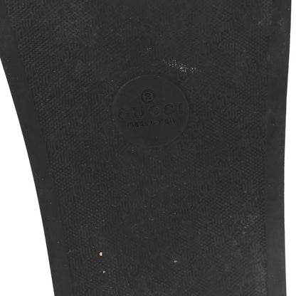 Gucci Rubber GG Monogram Perforated Womens Slide Sandals 40 Black 7 of 8