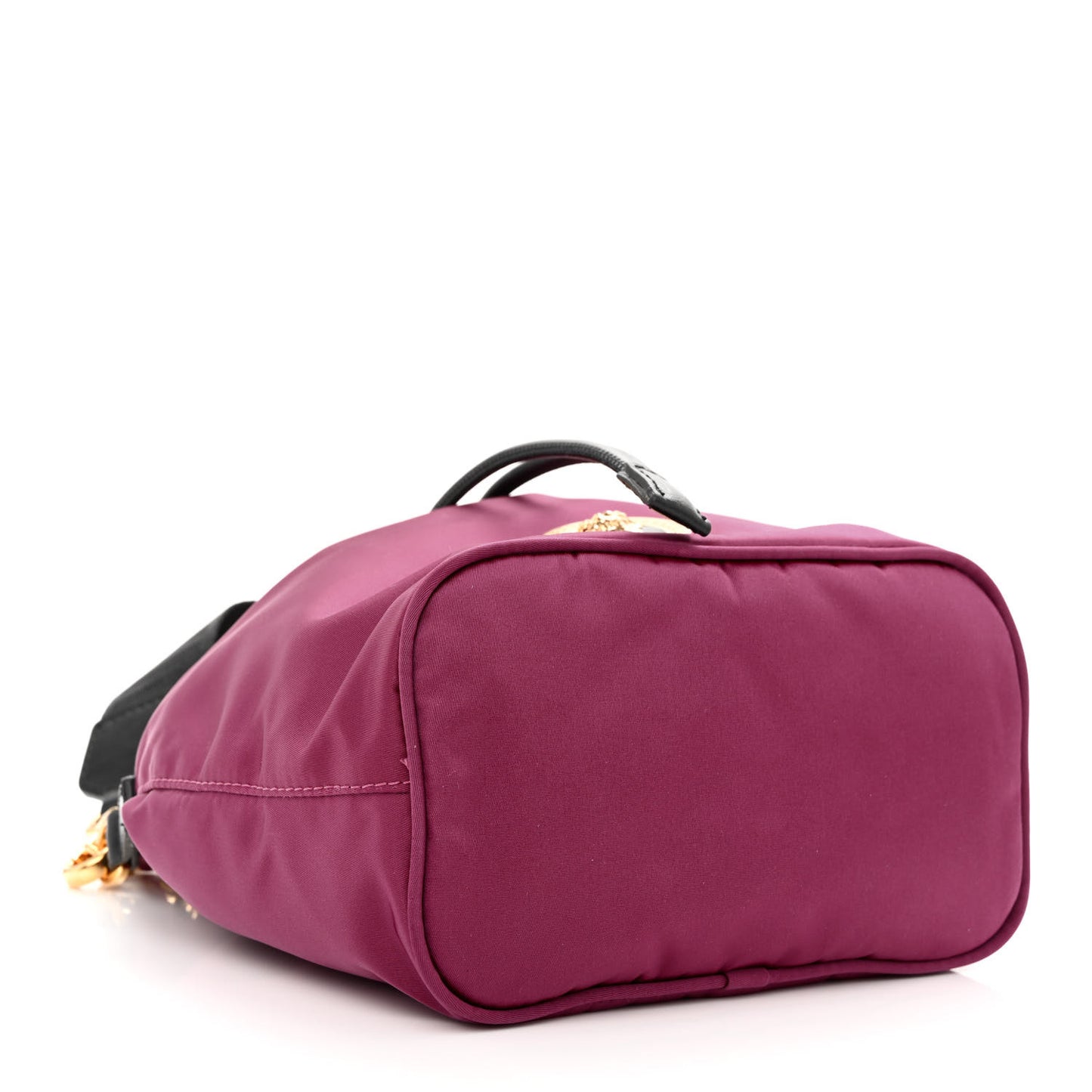 Nylon Medusa Bucket Bag Dahlia Black