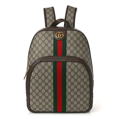 Gucci GG Supreme Monogram Medium Ophidia Day Backpack Brown 1 of 9