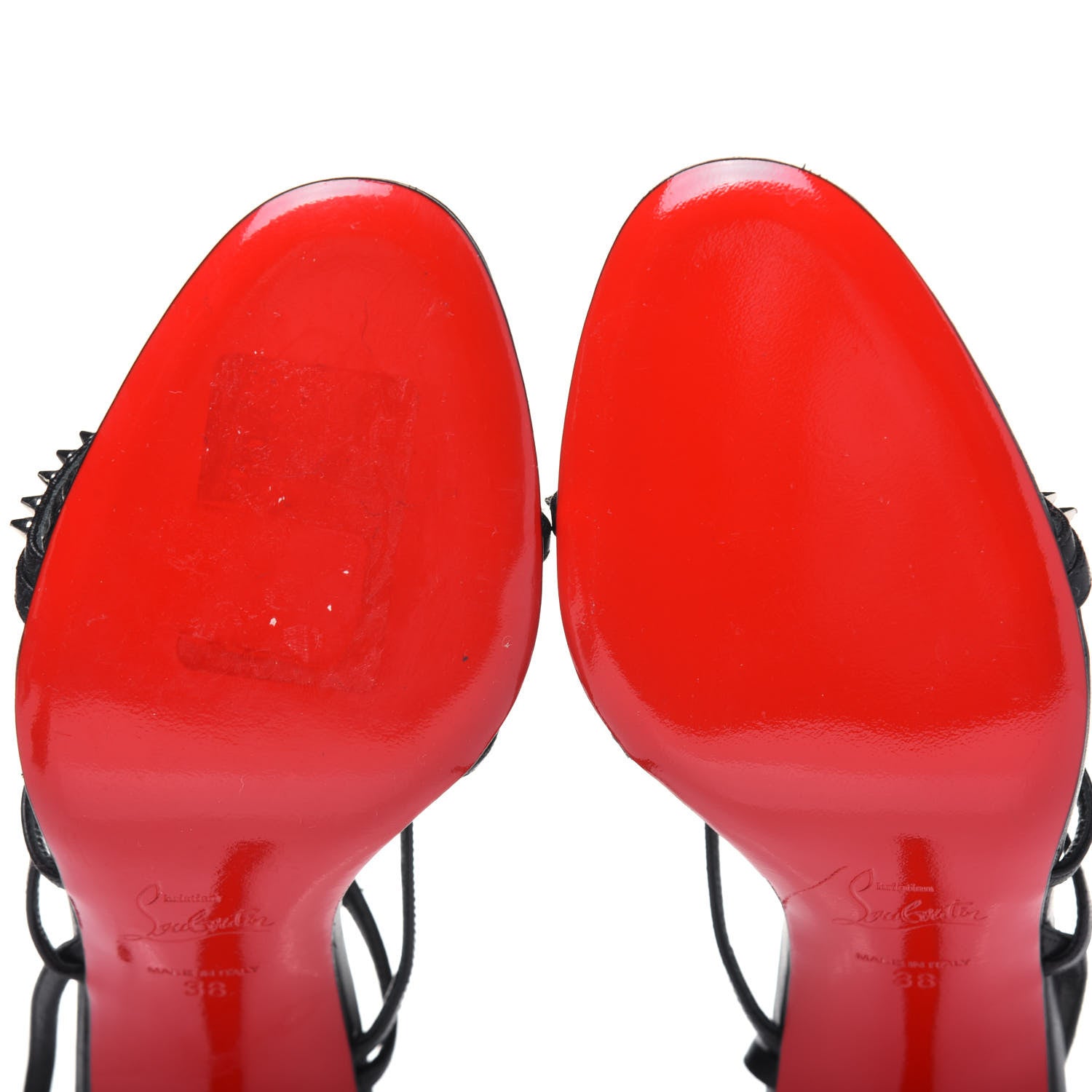 Christian Louboutin Kid Gwinispike 85 Sandals 38 Black 8 of 11
