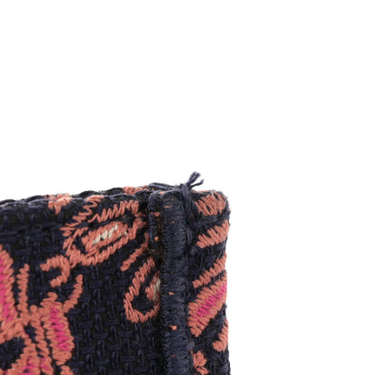 Christian Dior Canvas Embroidered Dior Animals Tiger Book Tote Deep Blue Fuchsia 11 of 13
