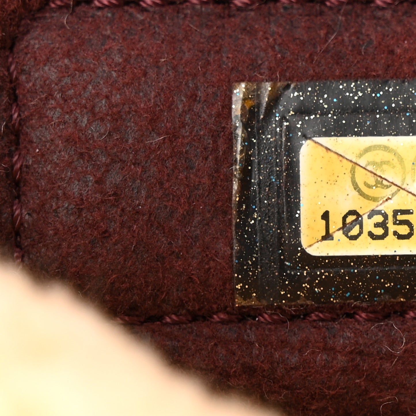 Shearling Quilted Medium Single Flap Brown