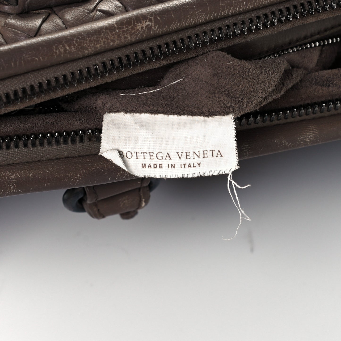 Nappa Intrecciato New Bond Satchel Ebano