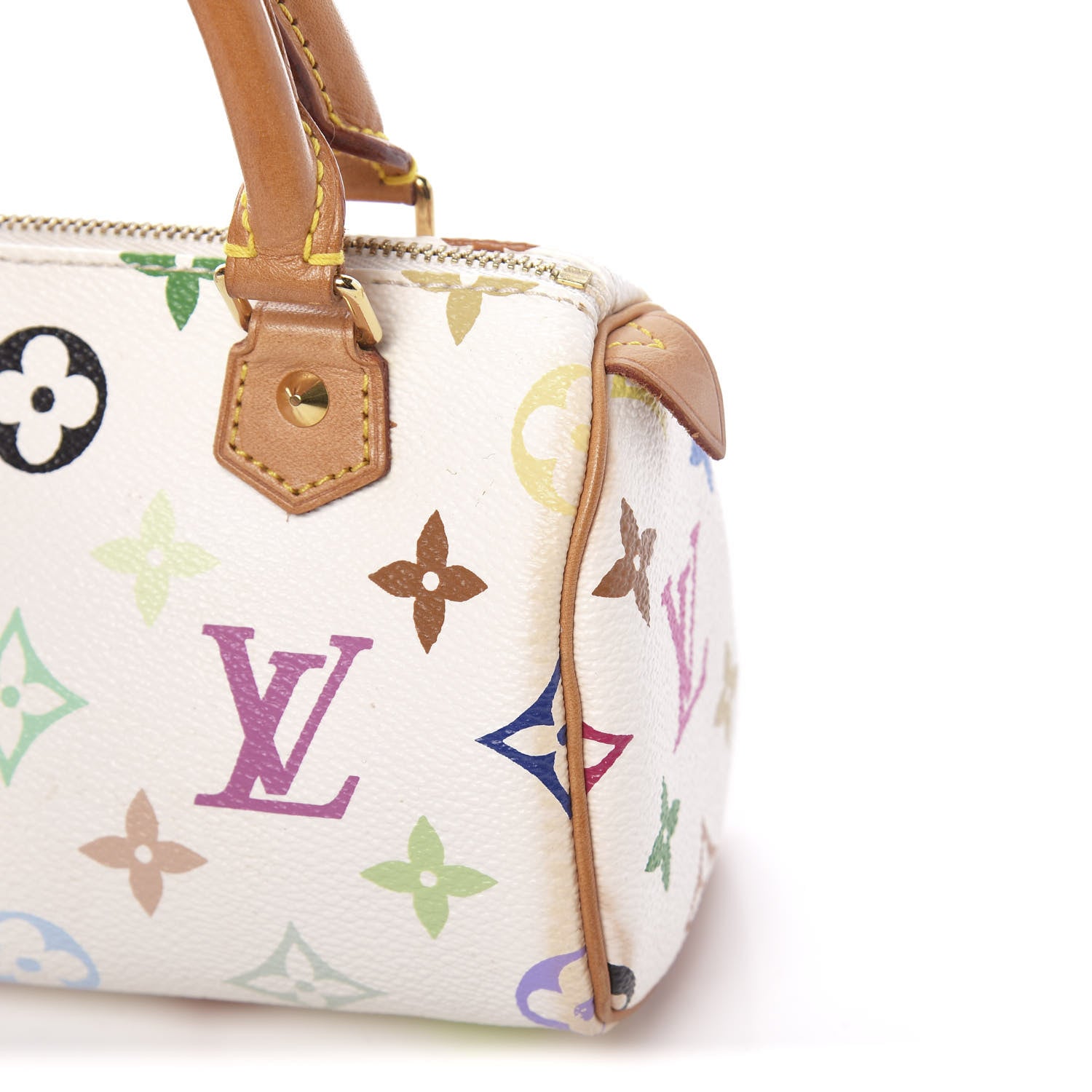 Louis Vuitton Monogram Multicolor Mini Sac HL Speedy White 10 of 13