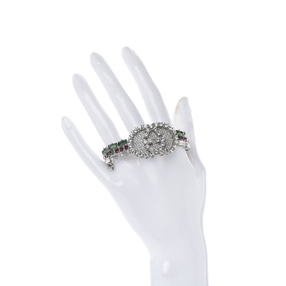 Gucci Crystals Double G Web Bracelet 2 of 9