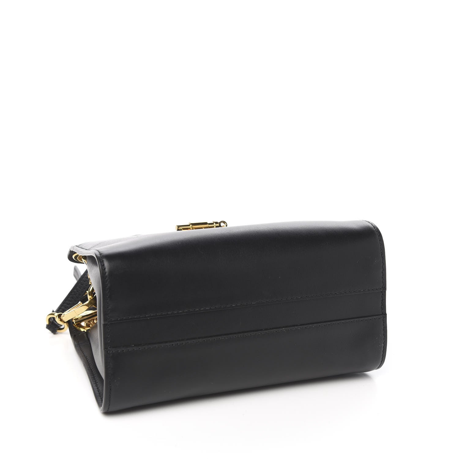 Chloe Shiny Calfskin Mini Annie Shoulder Bag Black 4 of 11