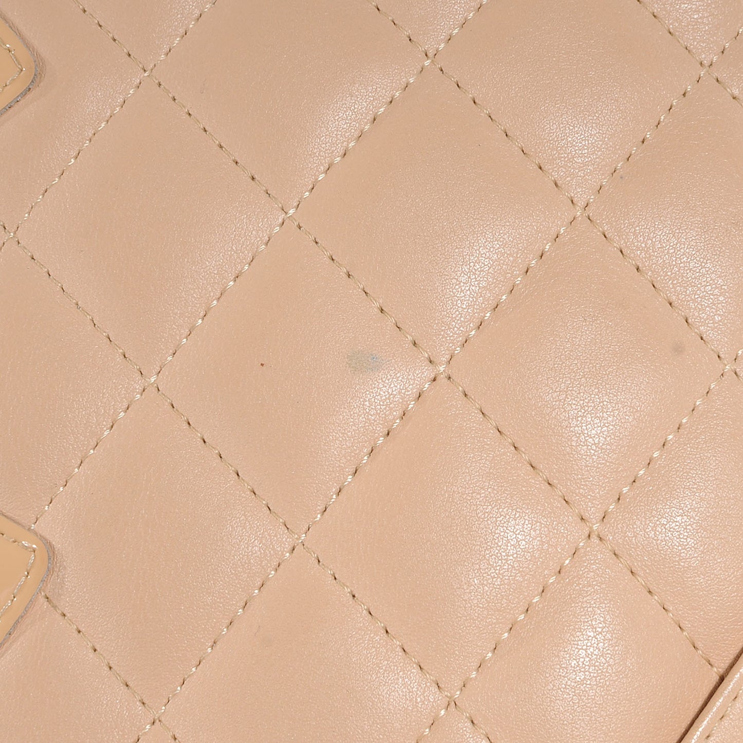 Leather Cambon Messenger Beige