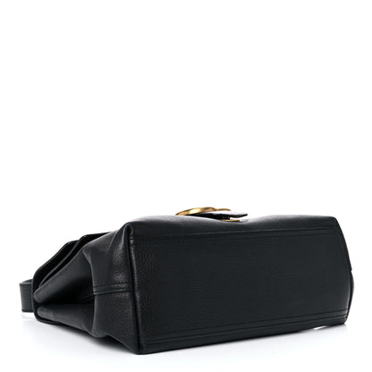 Gucci Calfskin Large GG Marmont Shoulder Bag Black 4 of 17