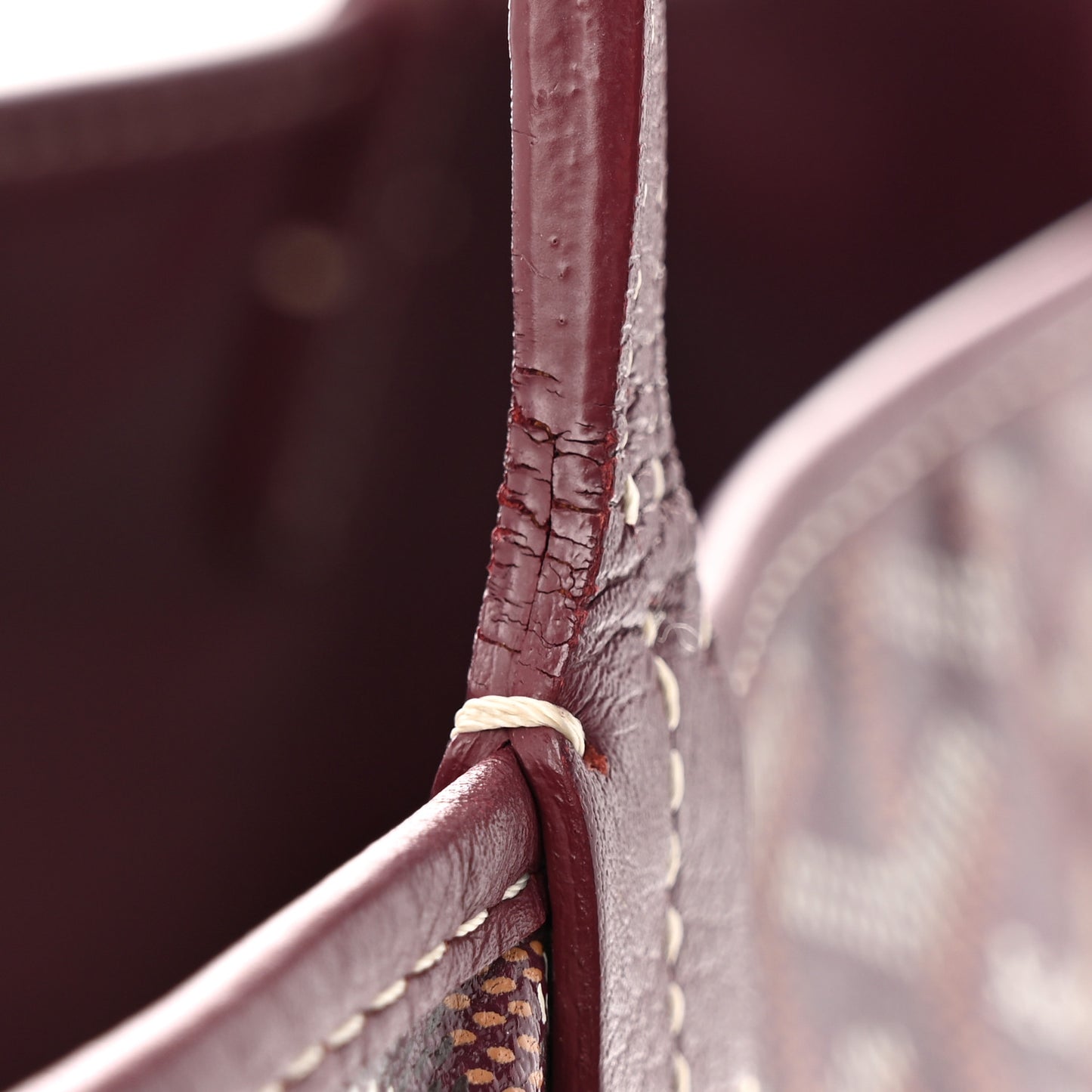 Goyardine Reversible Anjou PM Burgundy