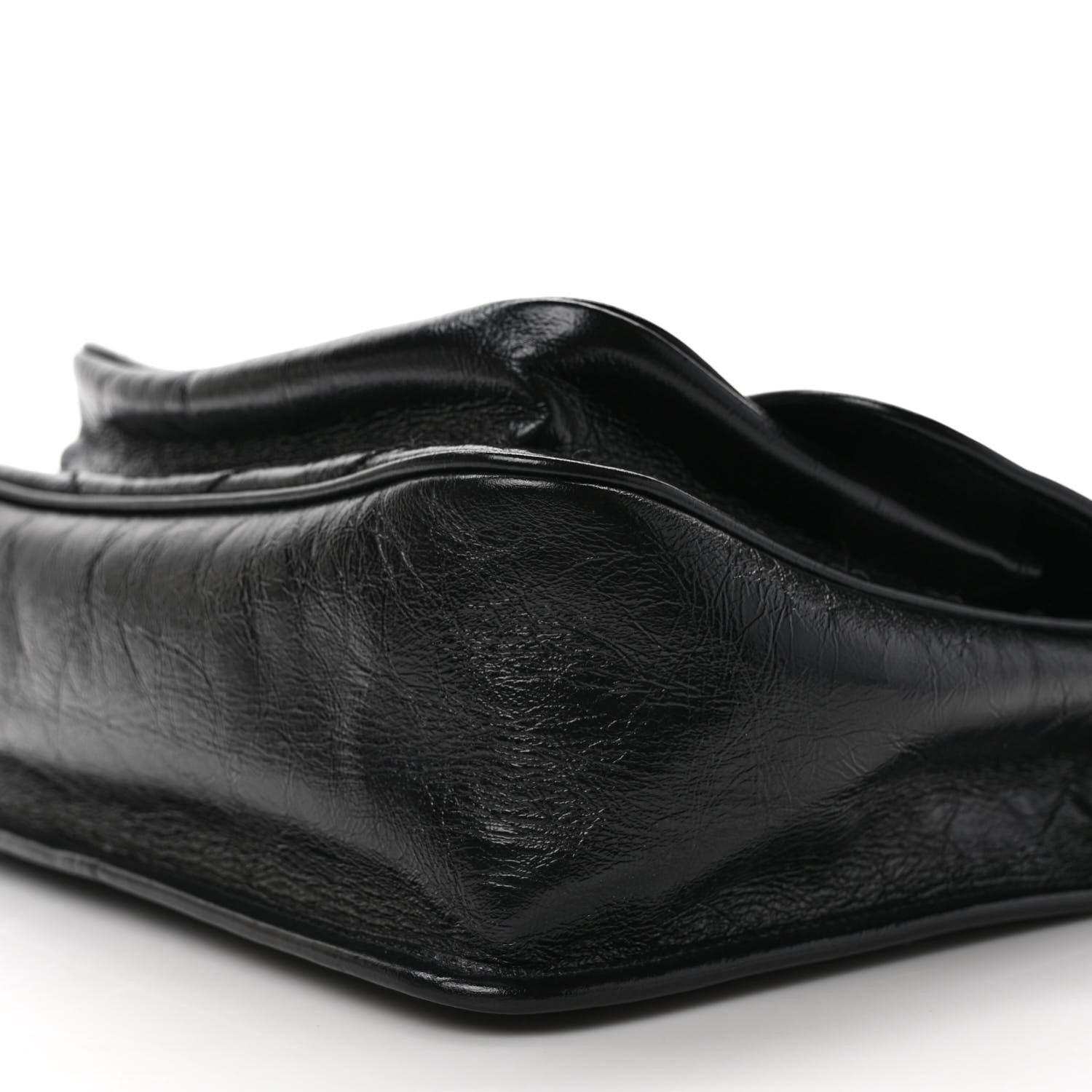 Saint Laurent Crinkled Calfskin Matelasse Monogram Medium Niki Chain Satchel Black 8 of 10