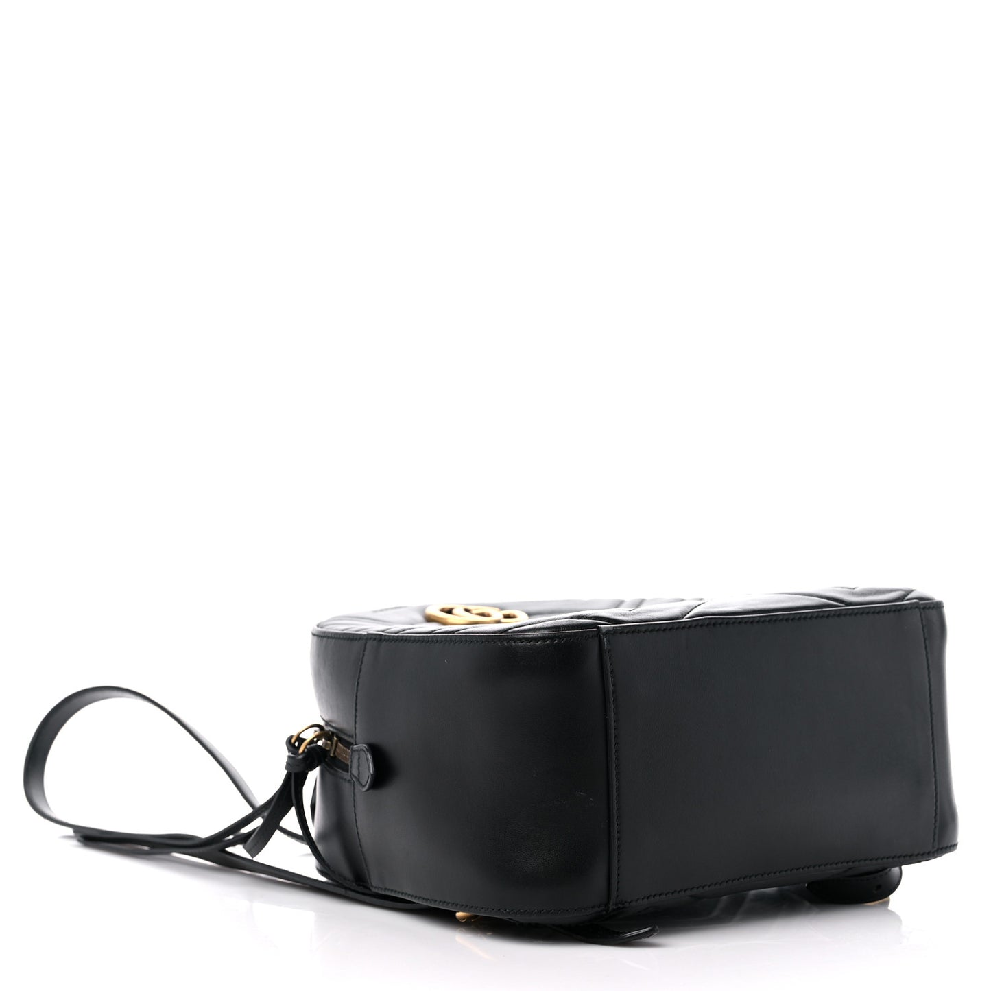 Calfskin Matelasse GG Marmont Backpack Black