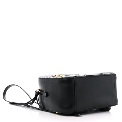 Gucci Calfskin Matelasse GG Marmont Backpack Black 4 of 13