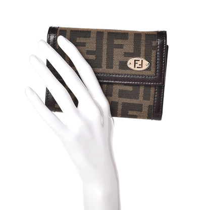 Fendi Zucca Flap Wallet Tobacco 2 of 8