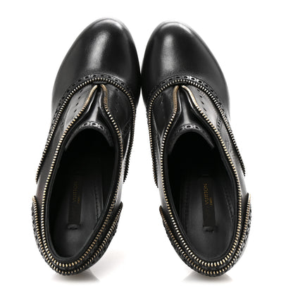 Louis Vuitton Calfskin Tomboy Platform Pumps 38 Black 2 of 10