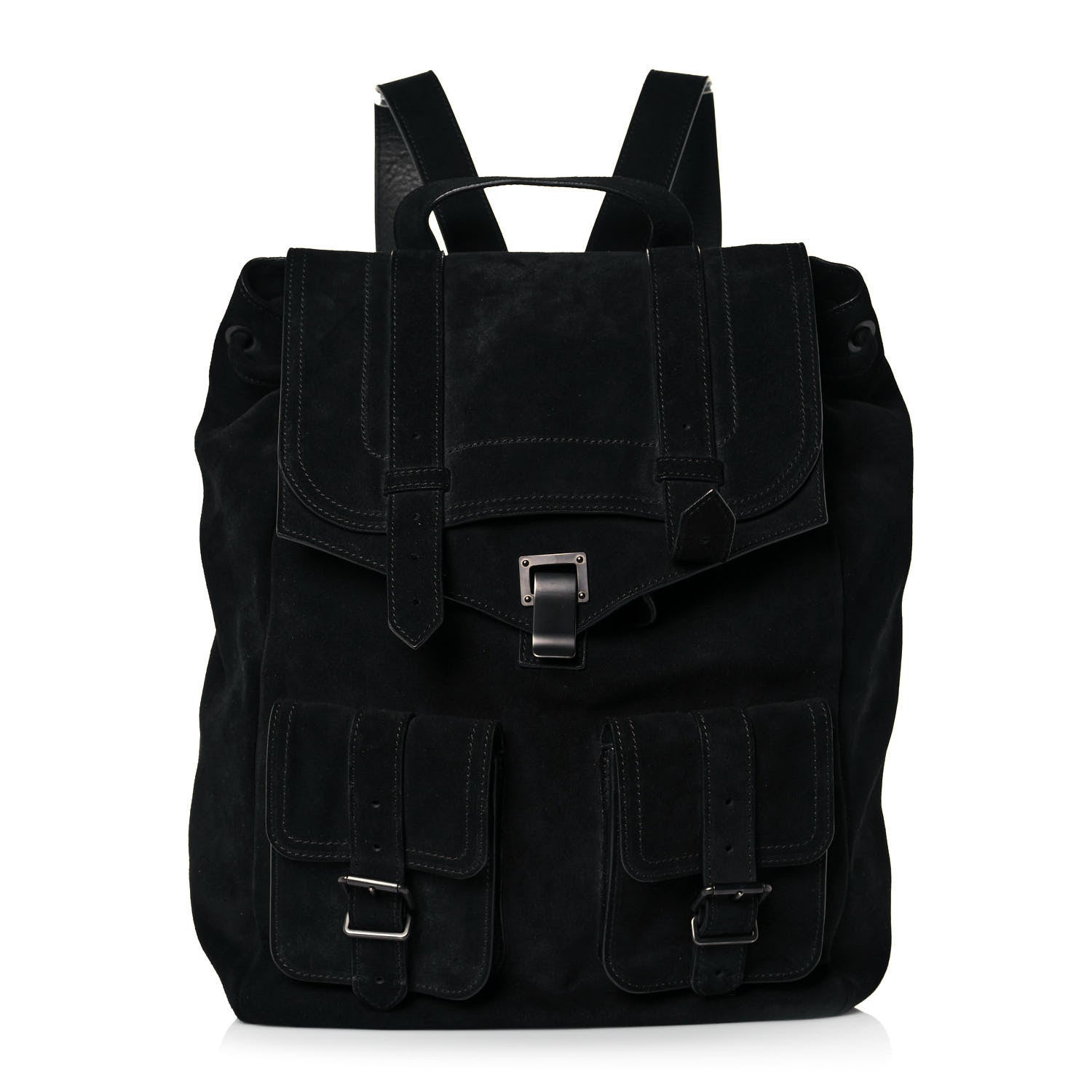 Proenza Schouler Suede PS1 Backpack Black 1 of 12