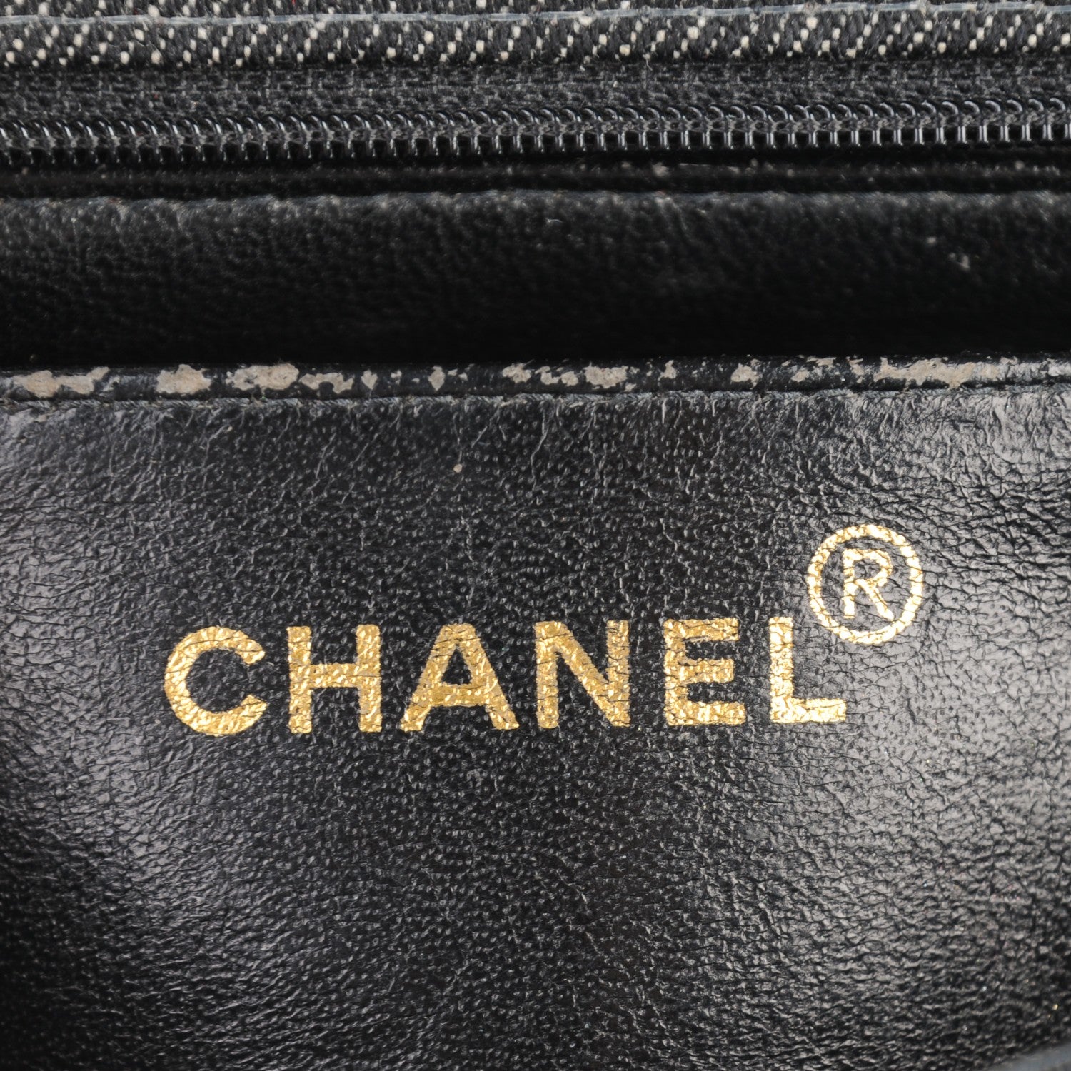 Chanel Denim Quilted Mini Square Flap Black 7 of 9
