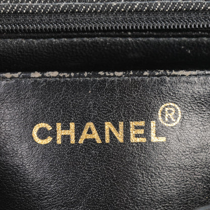 Chanel Denim Quilted Mini Square Flap Black 7 of 9