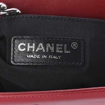 Chanel Patent Calfskin Quilted Small Plexiglass Boy Flap Red 6 of 11