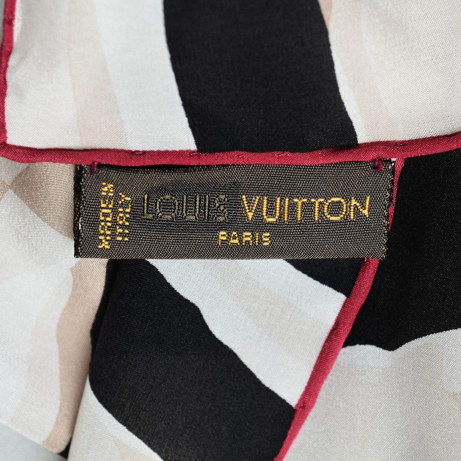 Louis Vuitton Silk Zebra Square Scarf Muticolor 4 of 4