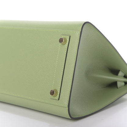 Hermes Epsom Sellier Birkin 30 Vert Criquet 7 of 10