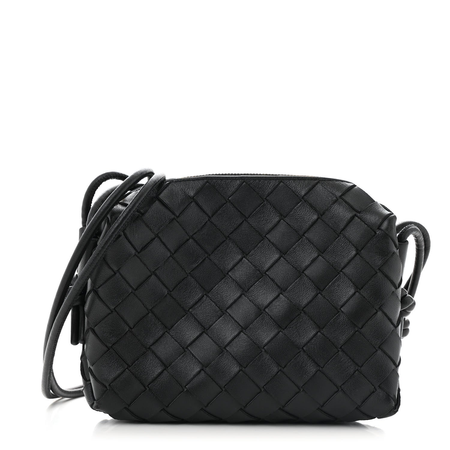 Bottega Veneta Nappa Intrecciato Mini Loop Camera Bag Black 1 of 11