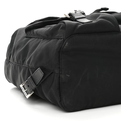 Prada Nylon Vela Medium Backpack Black 10 of 12